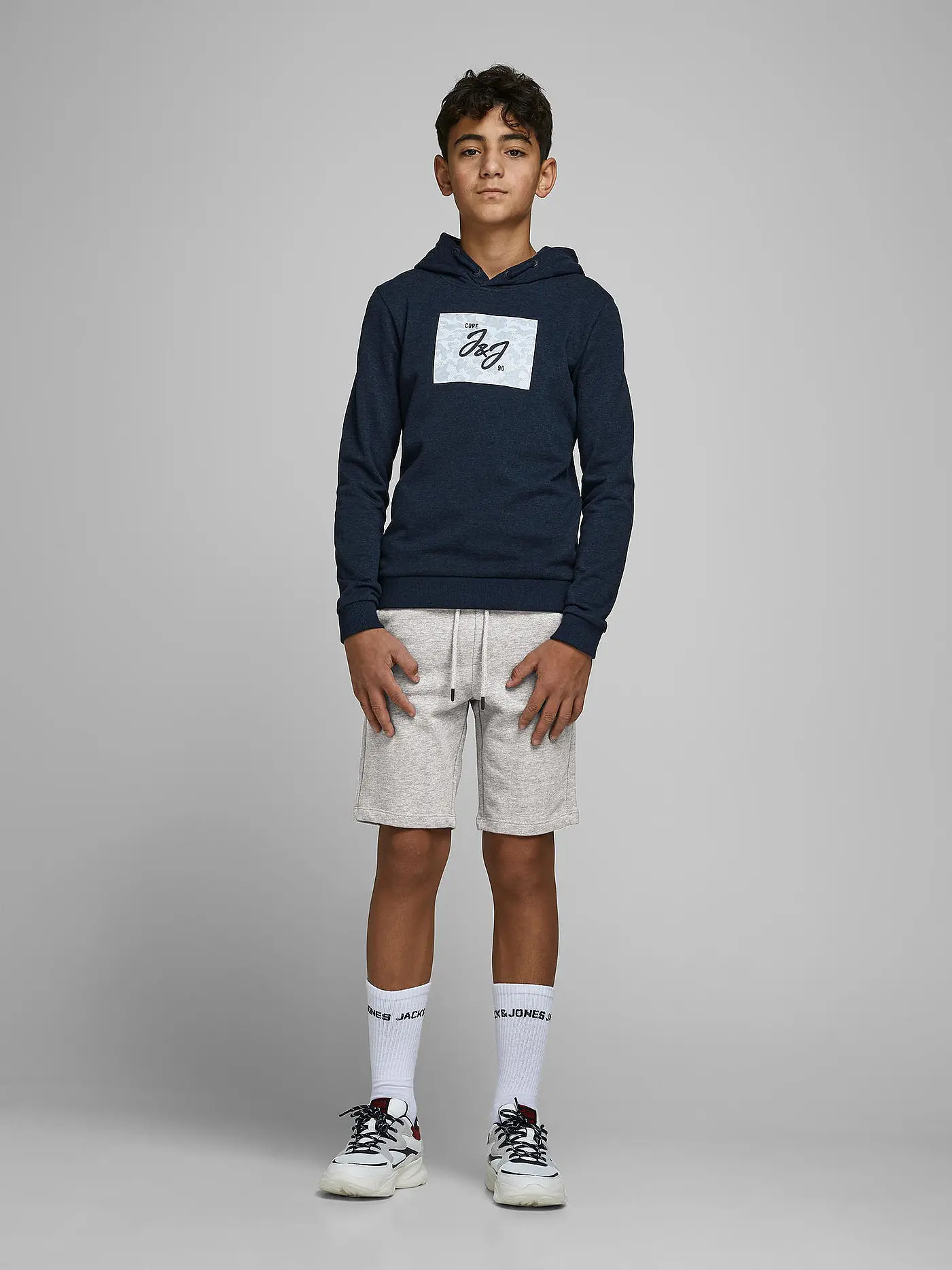 JACK & JONES | JJI SHARK JJSWEAT | grau